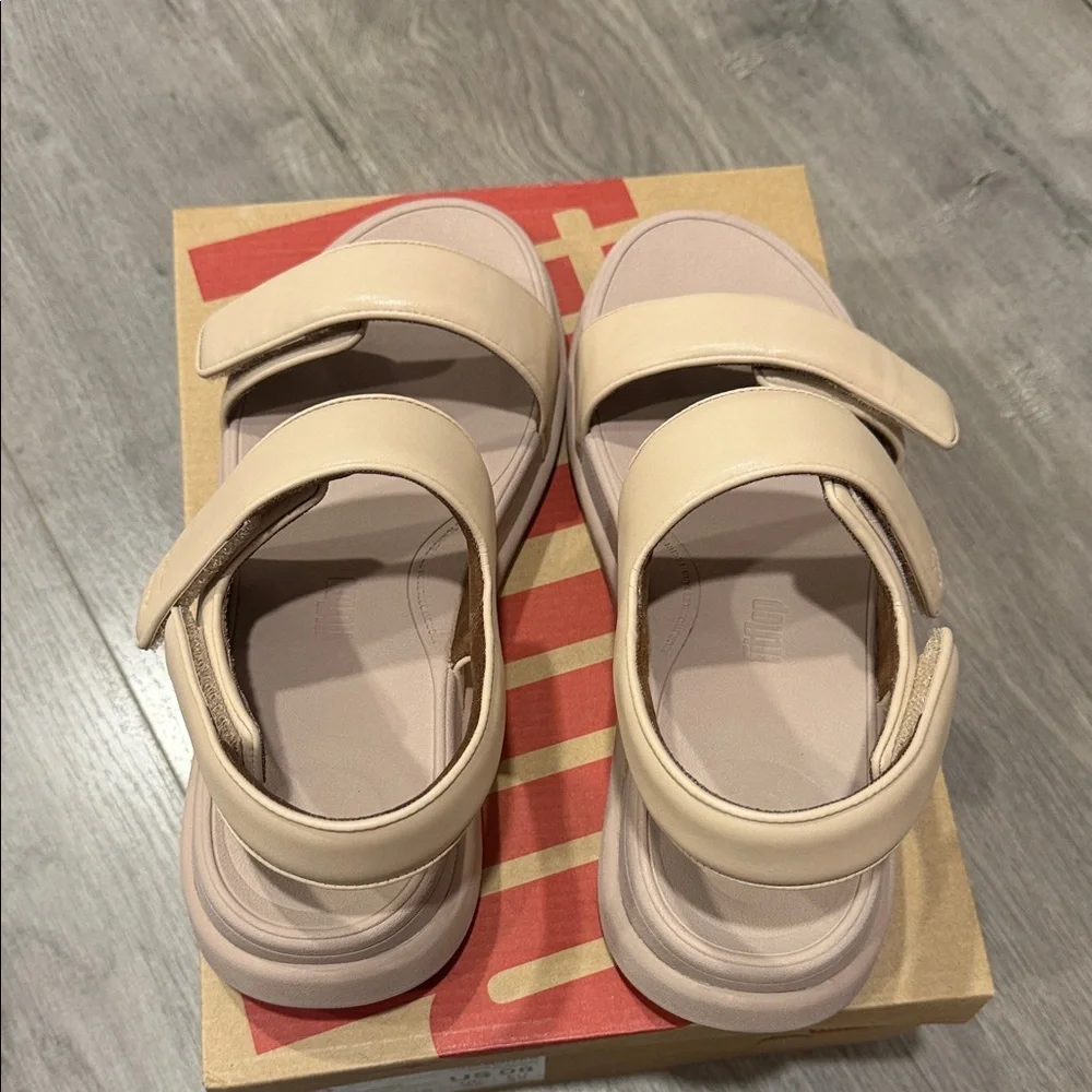 FitFlop, F-Mode Go Adjustable, Beige - Picture 10 of 11